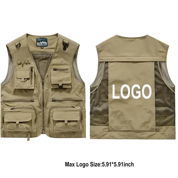 Casual Outdoor Fishing Vest - Casual Outdoor Fishing Vest - Image 1 of 6