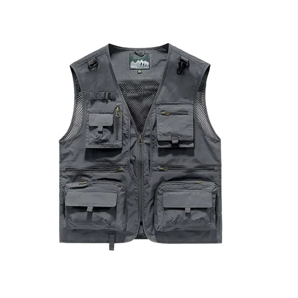 Casual Outdoor Fishing Vest - Casual Outdoor Fishing Vest - Image 3 of 6