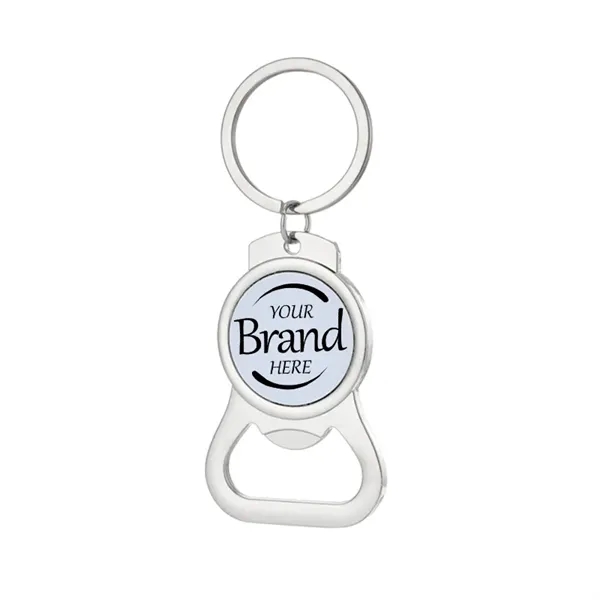 Metal Bottle Opener W/ Split Keyring - Metal Bottle Opener W/ Split Keyring - Image 0 of 2