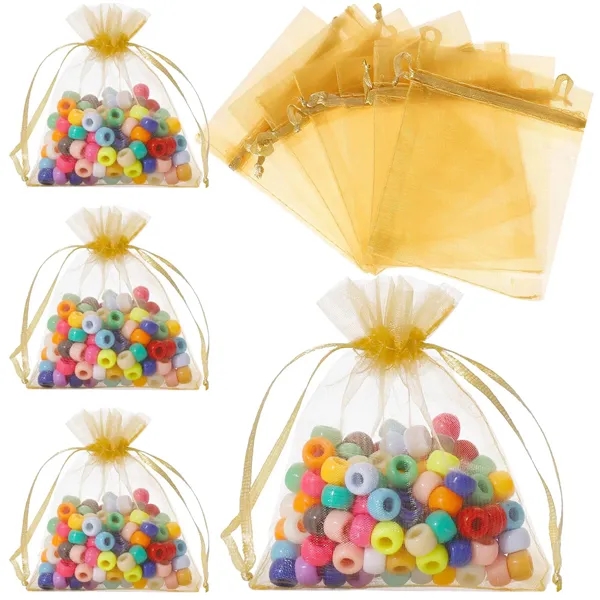 Custom Sheer Organza Wedding & Jewelry Gift Bags - Custom Sheer Organza Wedding & Jewelry Gift Bags - Image 4 of 9