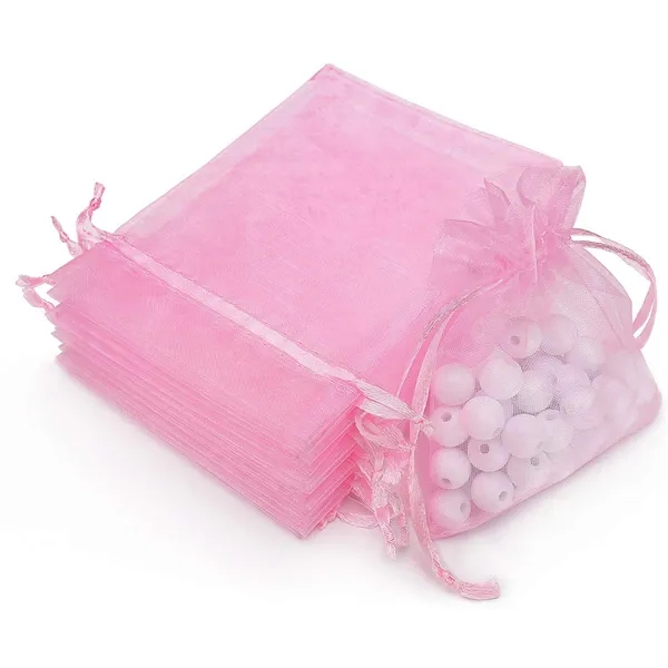 Custom Sheer Organza Wedding & Jewelry Gift Bags - Custom Sheer Organza Wedding & Jewelry Gift Bags - Image 8 of 9
