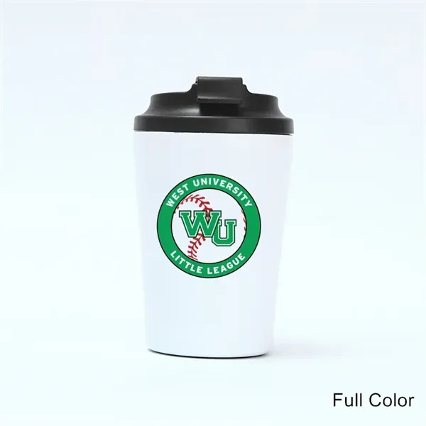 12 oz Stainless Steel Insulated Coffee Tumbler with Marks - 12 oz Stainless Steel Insulated Coffee Tumbler with Marks - Image 4 of 16