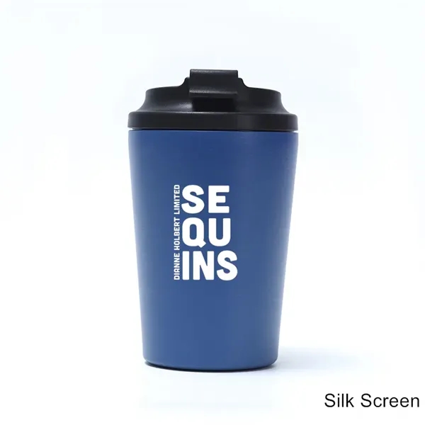 12 oz Stainless Steel Insulated Coffee Tumbler with Marks - 12 oz Stainless Steel Insulated Coffee Tumbler with Marks - Image 6 of 16