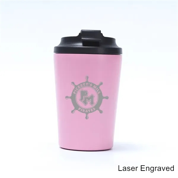 12 oz Stainless Steel Insulated Coffee Tumbler with Marks - 12 oz Stainless Steel Insulated Coffee Tumbler with Marks - Image 8 of 16