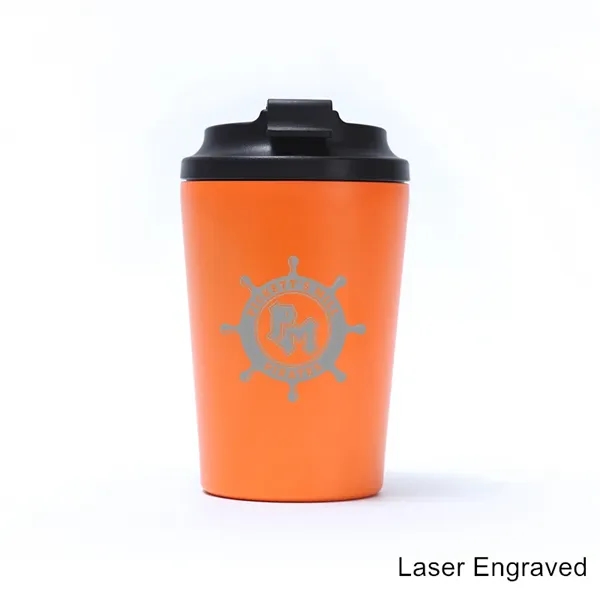 12 oz Stainless Steel Insulated Coffee Tumbler with Marks - 12 oz Stainless Steel Insulated Coffee Tumbler with Marks - Image 11 of 16