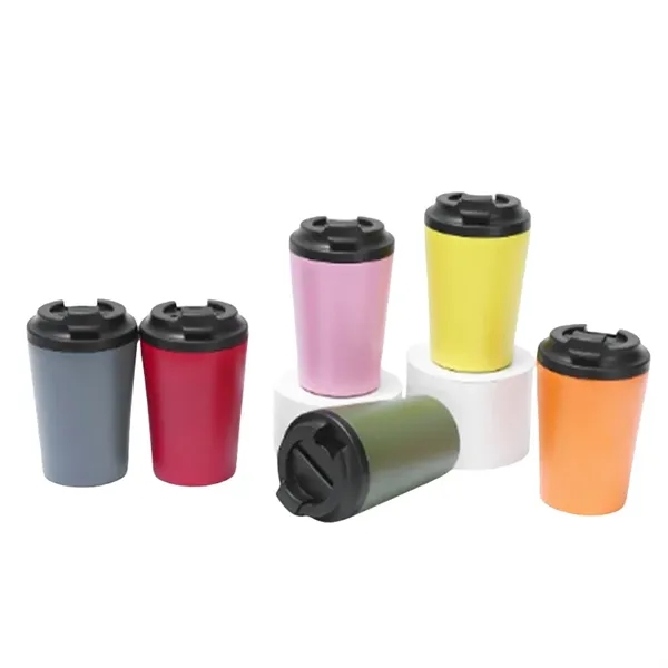 12 oz Stainless Steel Insulated Coffee Tumbler with Marks - 12 oz Stainless Steel Insulated Coffee Tumbler with Marks - Image 12 of 16