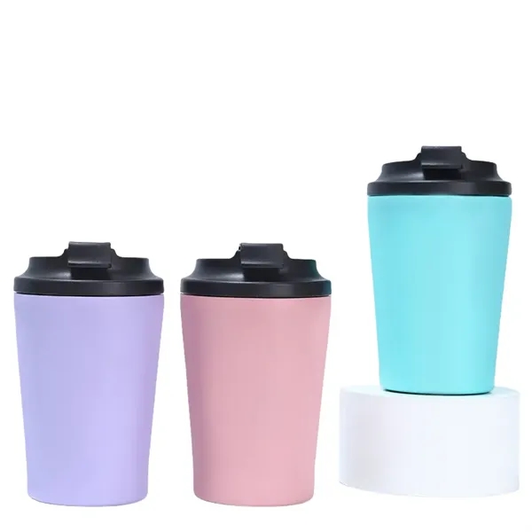 12 oz Stainless Steel Insulated Coffee Tumbler with Marks - 12 oz Stainless Steel Insulated Coffee Tumbler with Marks - Image 13 of 16