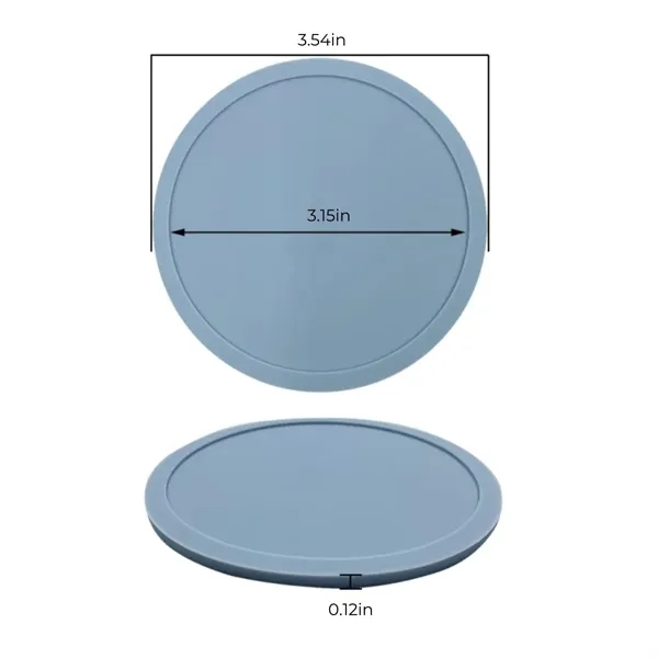 Round Silicone Heat Insulation Coaster Jar/Lid Opener Pad - Round Silicone Heat Insulation Coaster Jar/Lid Opener Pad - Image 2 of 9