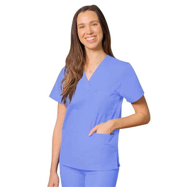 Adar - Universal - Unisex 3-Pocket V-Neck Top - Adar - Universal - Unisex 3-Pocket V-Neck Top - Image 6 of 41