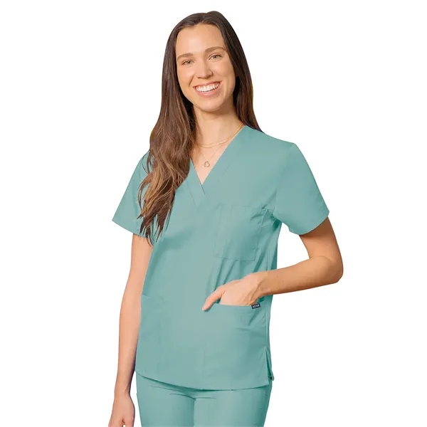 Adar - Universal - Unisex 3-Pocket V-Neck Top - Adar - Universal - Unisex 3-Pocket V-Neck Top - Image 32 of 41