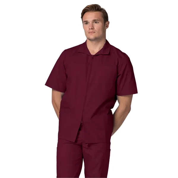 Adar - Universal - Men's Zippered Short Sleeve Jacket - Adar - Universal - Men's Zippered Short Sleeve Jacket - Image 3 of 12