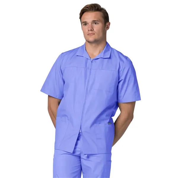 Adar - Universal - Men's Zippered Short Sleeve Jacket - Adar - Universal - Men's Zippered Short Sleeve Jacket - Image 5 of 12
