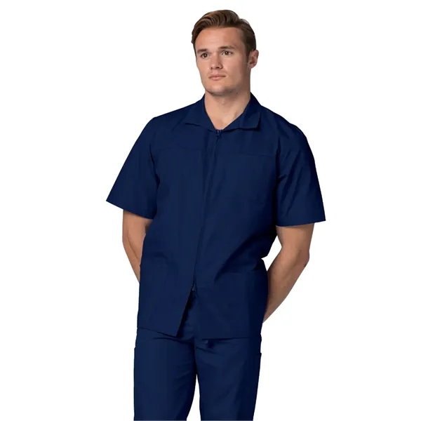 Adar - Universal - Men's Zippered Short Sleeve Jacket - Adar - Universal - Men's Zippered Short Sleeve Jacket - Image 9 of 12