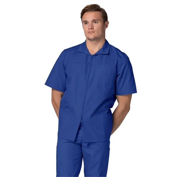 Adar - Universal - Men's Zippered Short Sleeve Jacket - Adar - Universal - Men's Zippered Short Sleeve Jacket - Image 10 of 12