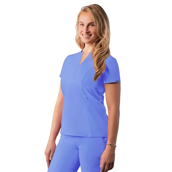 Adar - Addition - Women's Notched V-Neck Top - Adar - Addition - Women's Notched V-Neck Top - Image 1 of 7
