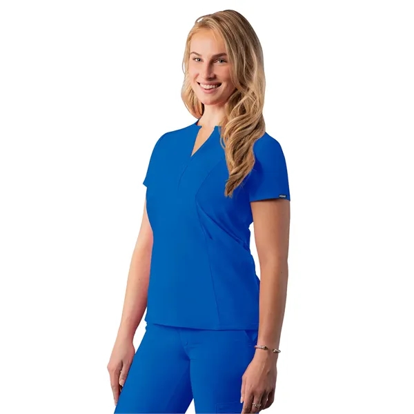 Adar - Addition - Women's Notched V-Neck Top - Adar - Addition - Women's Notched V-Neck Top - Image 4 of 7