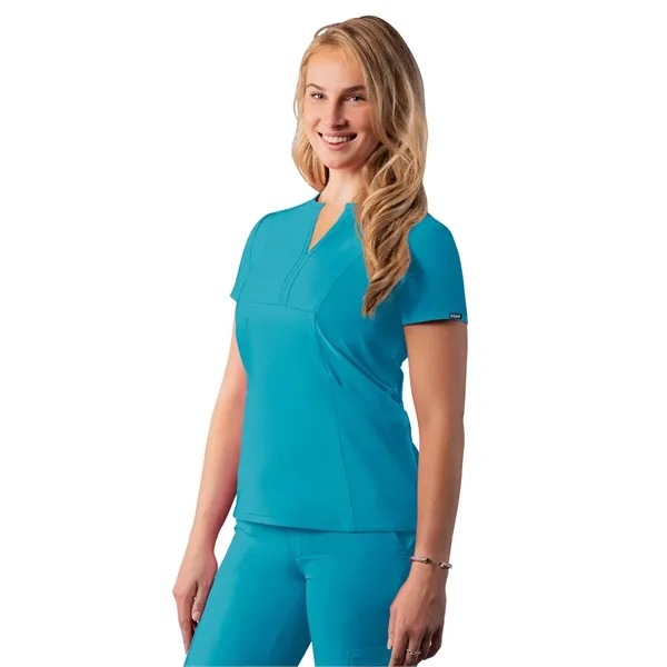 Adar - Addition - Women's Notched V-Neck Top - Adar - Addition - Women's Notched V-Neck Top - Image 5 of 7