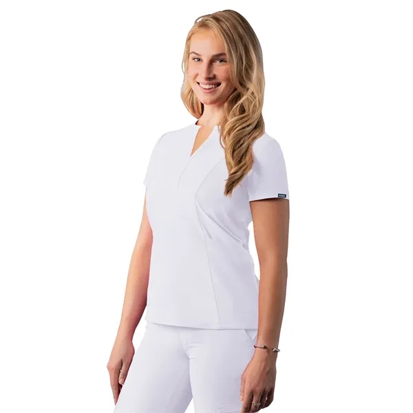 Adar - Addition - Women's Notched V-Neck Top - Adar - Addition - Women's Notched V-Neck Top - Image 6 of 7