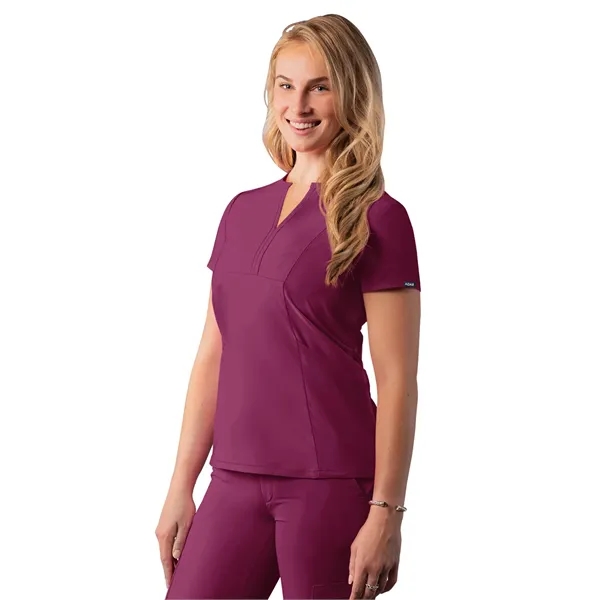Adar - Addition - Women's Notched V-Neck Top - Adar - Addition - Women's Notched V-Neck Top - Image 7 of 7