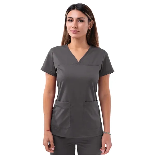 Adar - Pro - Women's V-Neck Sweetheart Top - Adar - Pro - Women's V-Neck Sweetheart Top - Image 12 of 20