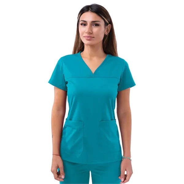 Adar - Pro - Women's V-Neck Sweetheart Top - Adar - Pro - Women's V-Neck Sweetheart Top - Image 18 of 20