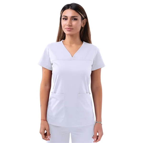 Adar - Pro - Women's V-Neck Sweetheart Top - Adar - Pro - Women's V-Neck Sweetheart Top - Image 19 of 20