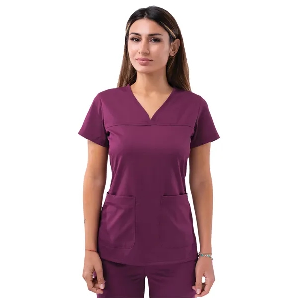 Adar - Pro - Women's V-Neck Sweetheart Top - Adar - Pro - Women's V-Neck Sweetheart Top - Image 20 of 20