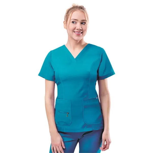 Adar - Pro - Women's V-Neck Elevated Top - Adar - Pro - Women's V-Neck Elevated Top - Image 20 of 22