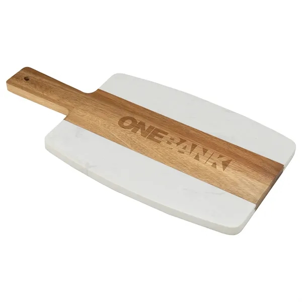 Custom Acacia & Marble Cutting Board