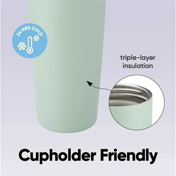 30oz Insulated Tumbler Flip Top Water Bottle - 30oz Insulated Tumbler Flip Top Water Bottle - Image 3 of 4