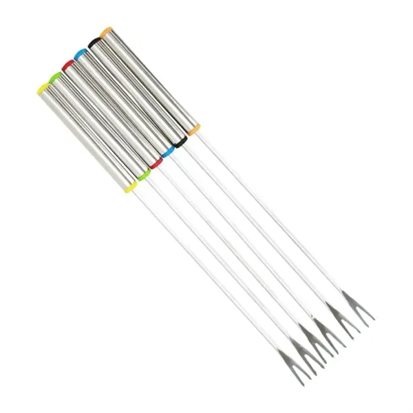 Stainless Steel Forks Fondue Sticks for Roast Meat Dessert - Stainless Steel Forks Fondue Sticks for Roast Meat Dessert - Image 4 of 8