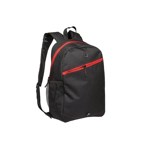 Front Zipper Color Laptop Backpack - Front Zipper Color Laptop Backpack - Image 4 of 4