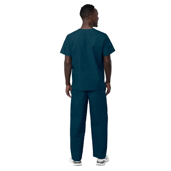 Adar - Sivvan - Unisex V-Neck Top Drawstring Pant Scrub Set - Adar - Sivvan - Unisex V-Neck Top Drawstring Pant Scrub Set - Image 4 of 29