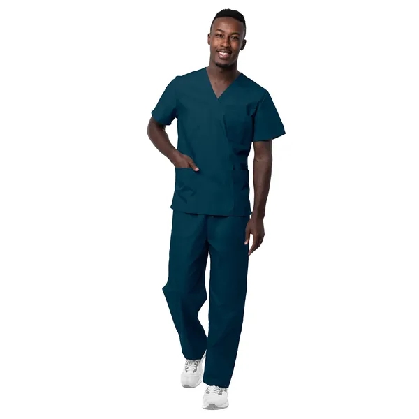 Adar - Sivvan - Unisex V-Neck Top Drawstring Pant Scrub Set - Adar - Sivvan - Unisex V-Neck Top Drawstring Pant Scrub Set - Image 5 of 29