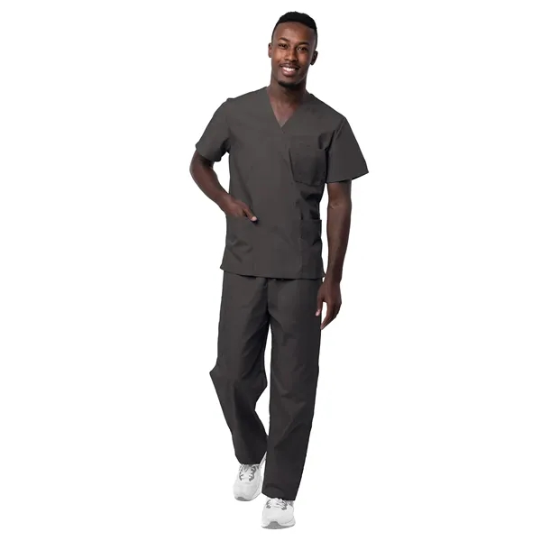 Adar - Sivvan - Unisex V-Neck Top Drawstring Pant Scrub Set - Adar - Sivvan - Unisex V-Neck Top Drawstring Pant Scrub Set - Image 9 of 29