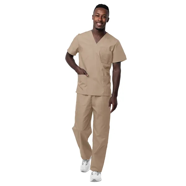 Adar - Sivvan - Unisex V-Neck Top Drawstring Pant Scrub Set - Adar - Sivvan - Unisex V-Neck Top Drawstring Pant Scrub Set - Image 13 of 29