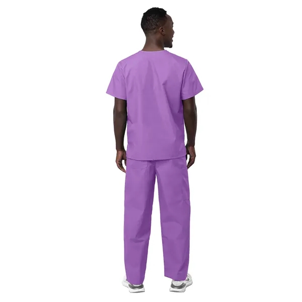 Adar - Sivvan - Unisex V-Neck Top Drawstring Pant Scrub Set - Adar - Sivvan - Unisex V-Neck Top Drawstring Pant Scrub Set - Image 14 of 29