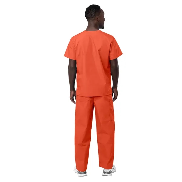 Adar - Sivvan - Unisex V-Neck Top Drawstring Pant Scrub Set - Adar - Sivvan - Unisex V-Neck Top Drawstring Pant Scrub Set - Image 16 of 29