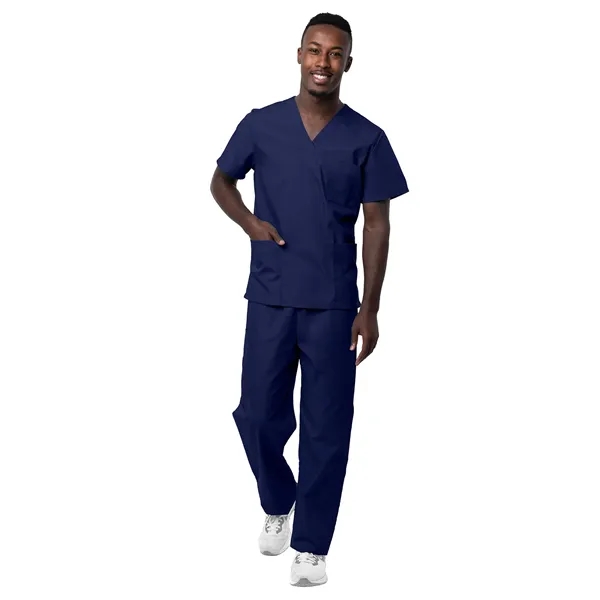Adar - Sivvan - Unisex V-Neck Top Drawstring Pant Scrub Set - Adar - Sivvan - Unisex V-Neck Top Drawstring Pant Scrub Set - Image 19 of 29