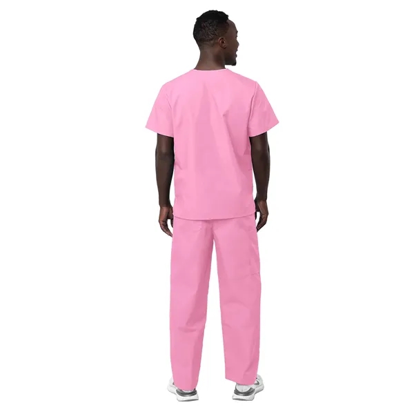 Adar - Sivvan - Unisex V-Neck Top Drawstring Pant Scrub Set - Adar - Sivvan - Unisex V-Neck Top Drawstring Pant Scrub Set - Image 24 of 29