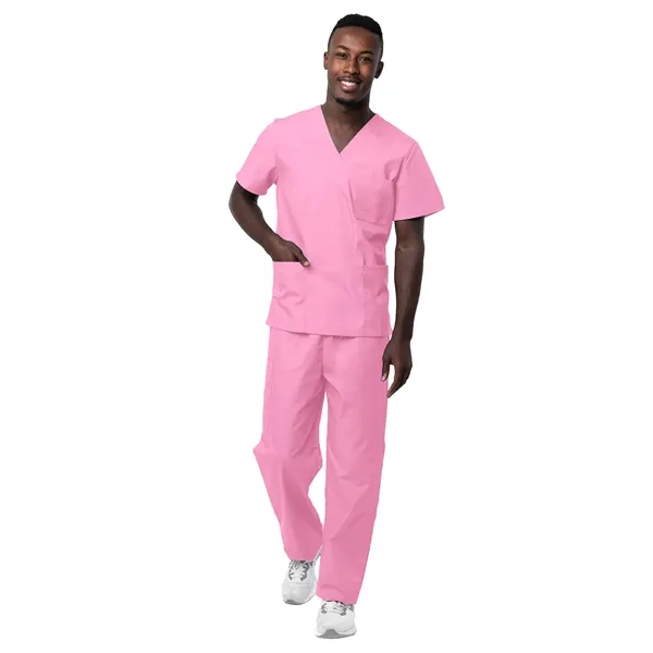 Adar - Sivvan - Unisex V-Neck Top Drawstring Pant Scrub Set - Adar - Sivvan - Unisex V-Neck Top Drawstring Pant Scrub Set - Image 25 of 29