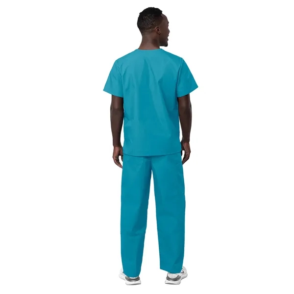Adar - Sivvan - Unisex V-Neck Top Drawstring Pant Scrub Set - Adar - Sivvan - Unisex V-Neck Top Drawstring Pant Scrub Set - Image 26 of 29