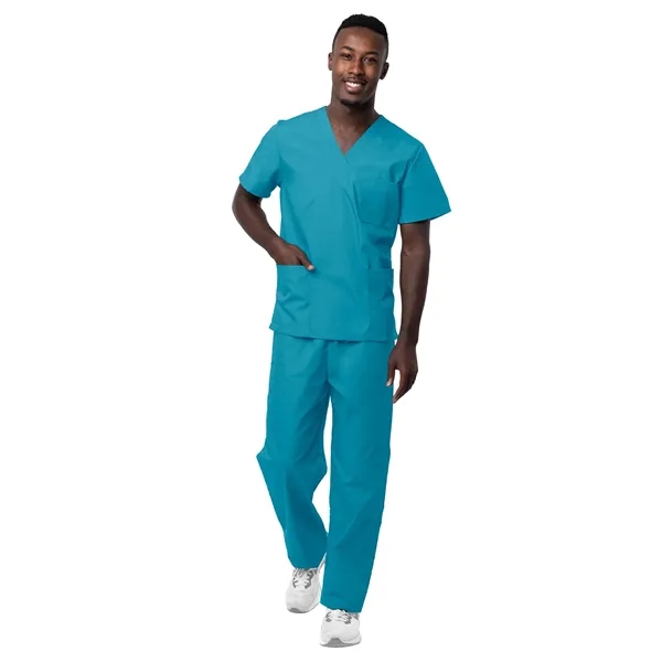 Adar - Sivvan - Unisex V-Neck Top Drawstring Pant Scrub Set - Adar - Sivvan - Unisex V-Neck Top Drawstring Pant Scrub Set - Image 27 of 29