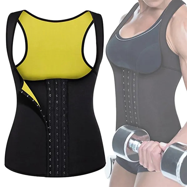 Custom Women's Neoprene Slimming Tank Top for Workout - Custom Women's Neoprene Slimming Tank Top for Workout - Image 1 of 4