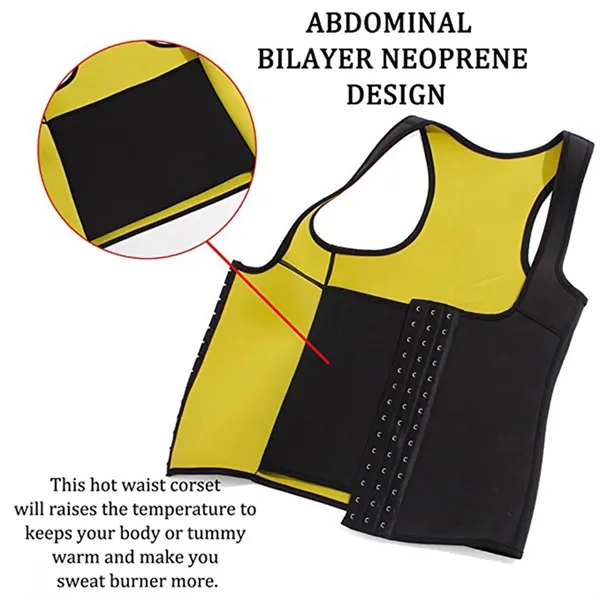 Custom Women's Neoprene Slimming Tank Top for Workout - Custom Women's Neoprene Slimming Tank Top for Workout - Image 4 of 4