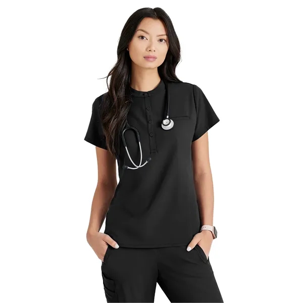 Barco Unify - Women's One-Pocket Henley Style Mission Scr... - Barco Unify - Women's One-Pocket Henley Style Mission Scr... - Image 3 of 13