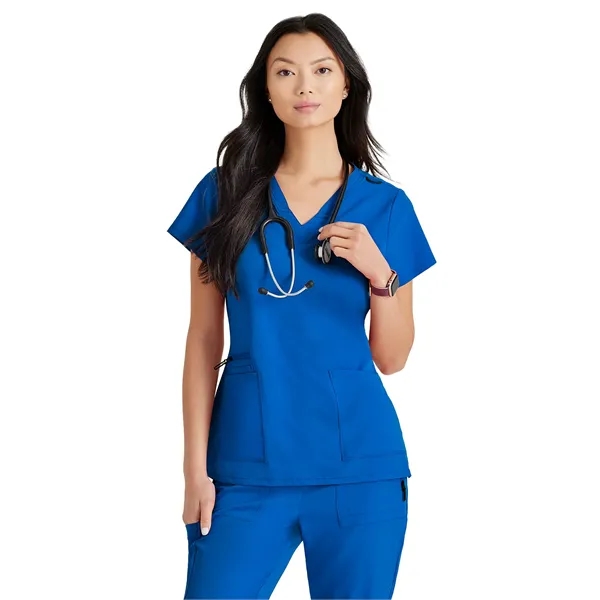 Barco Unify - Women's Four-Pocket V-Neck Purpose Scrub Top - Barco Unify - Women's Four-Pocket V-Neck Purpose Scrub Top - Image 7 of 13