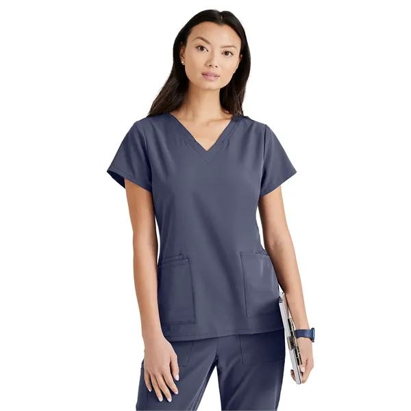 Barco Unify - Women's Four-Pocket V-Neck Purpose Scrub Top - Barco Unify - Women's Four-Pocket V-Neck Purpose Scrub Top - Image 11 of 13
