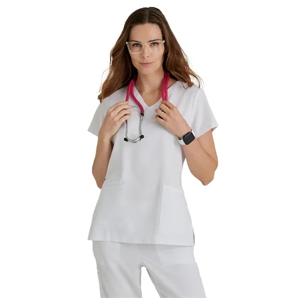 Barco Unify - Women's Four-Pocket V-Neck Purpose Scrub Top - Barco Unify - Women's Four-Pocket V-Neck Purpose Scrub Top - Image 13 of 13