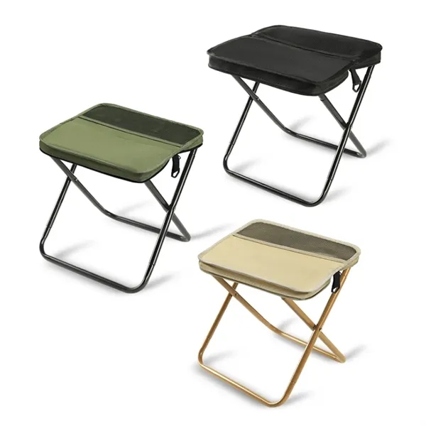 Outdoor Zipper Pack Camping Chair Foldable Backpack Stool - Outdoor Zipper Pack Camping Chair Foldable Backpack Stool - Image 5 of 5